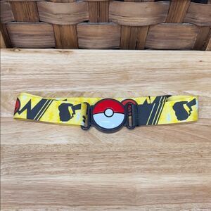 Kids Pokémon Belt with Poké Ball Buckle - Yellow and Red